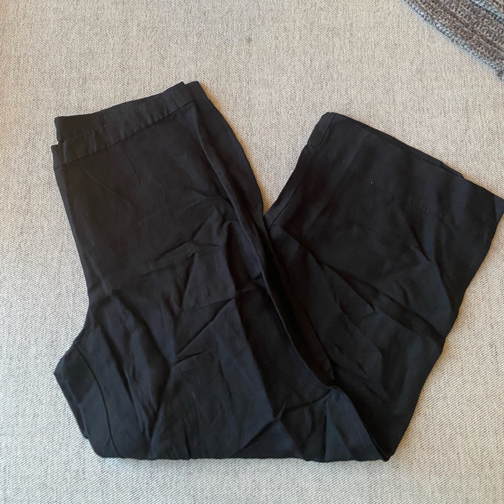 H&M Women’s Linen-Blend Wide Leg Pants | Size 16